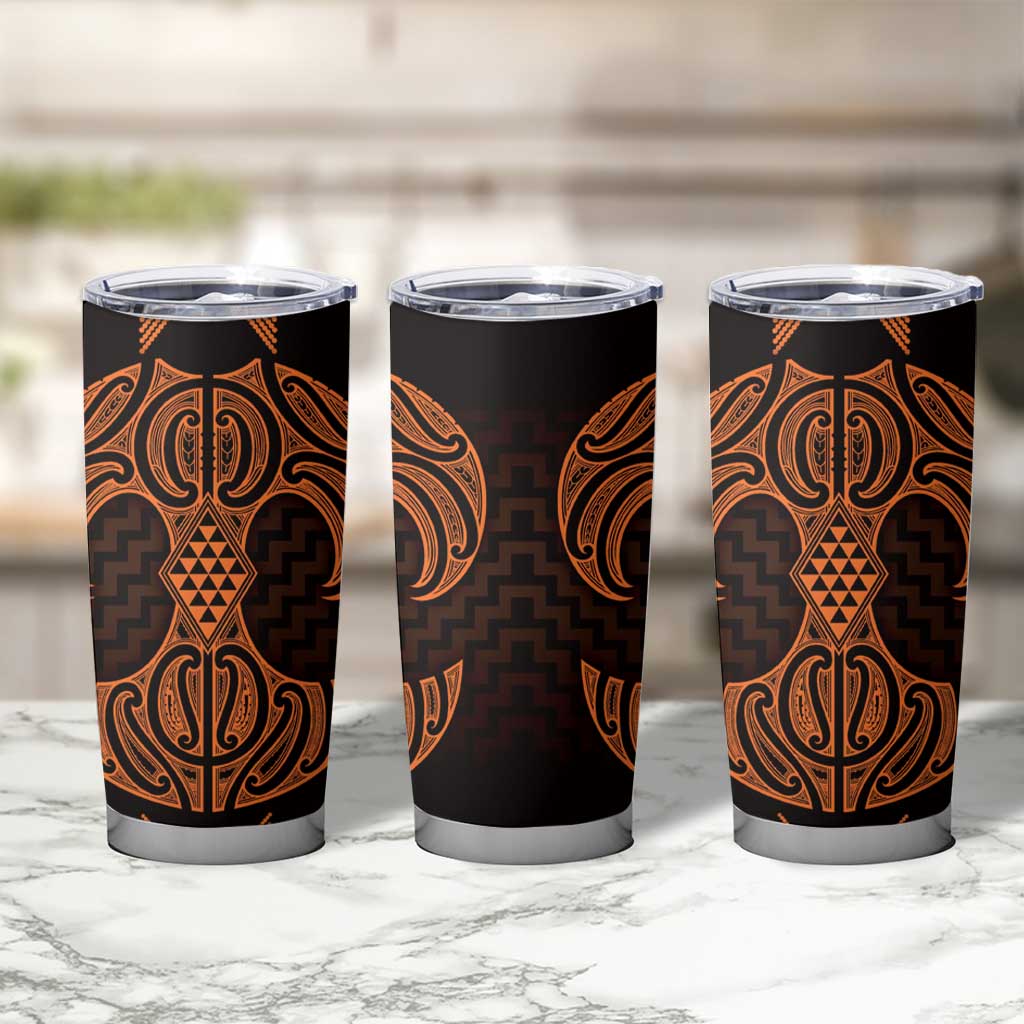 Karaka Maori Ta Moko Poutama Art Tumbler Cup LT9 - Polynesian Pride