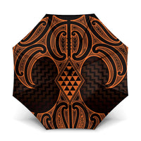 Karaka Maori Ta Moko Poutama Art Umbrella - Polynesian Pride