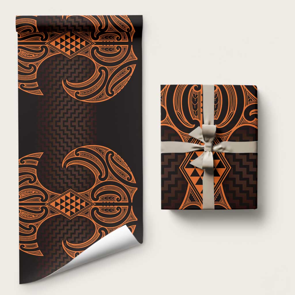 Karaka Maori Ta Moko Poutama Art Wrapping Paper - Polynesian Pride