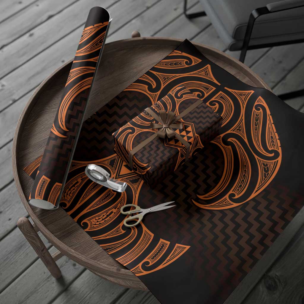 Karaka Maori Ta Moko Poutama Art Wrapping Paper - Polynesian Pride