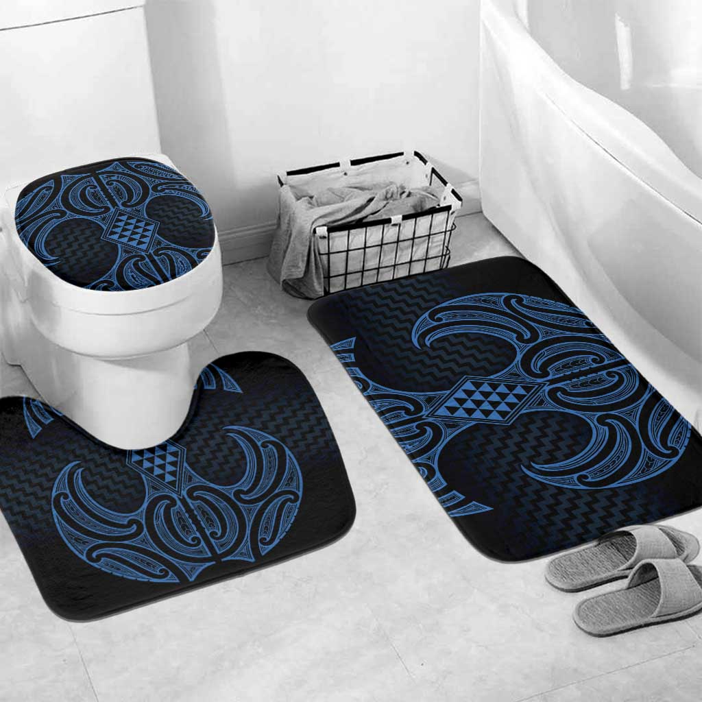 Kikorangi Maori Ta Moko Poutama Art Bathroom Set - Polynesian Pride