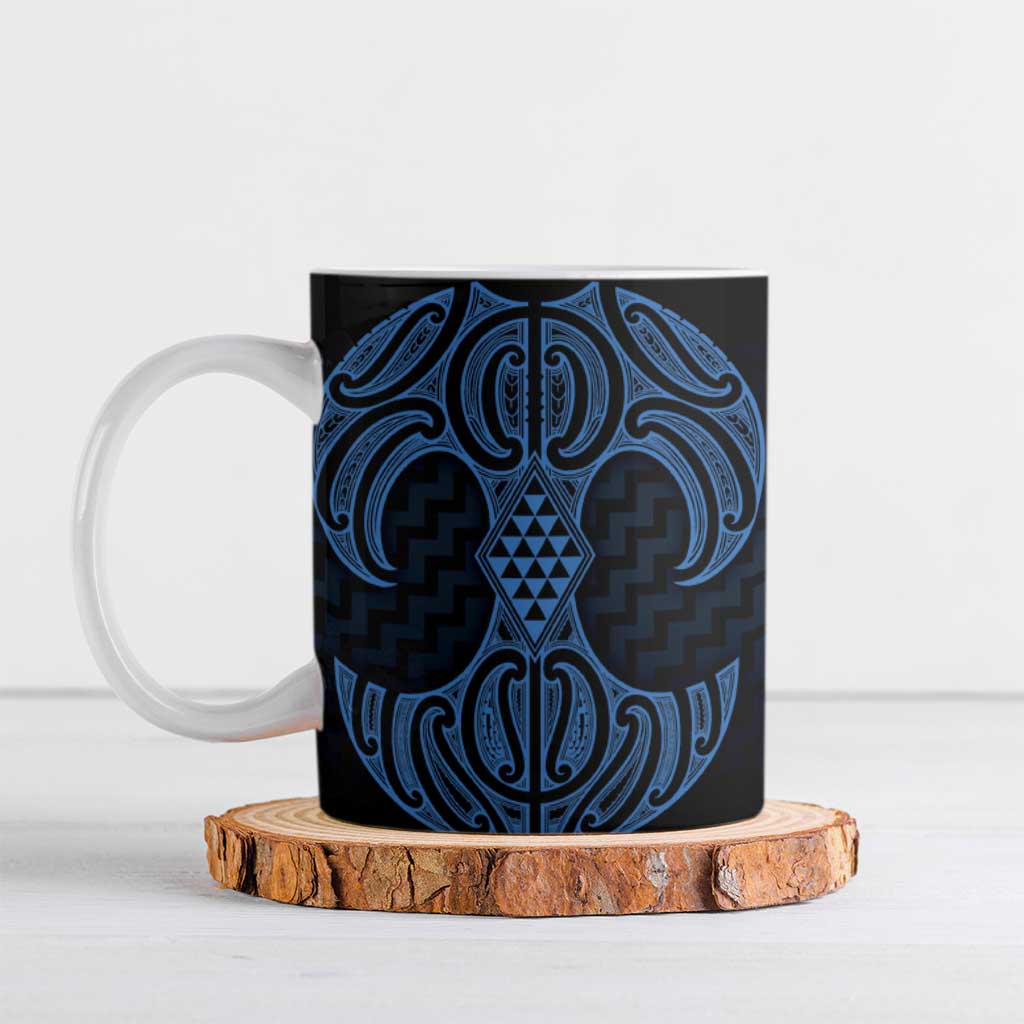 Kikorangi Maori Ta Moko Poutama Art Ceramic Mug - Polynesian Pride