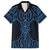 Kikorangi Maori Ta Moko Poutama Art Family Matching Off The Shoulder Long Sleeve Dress and Hawaiian Shirt