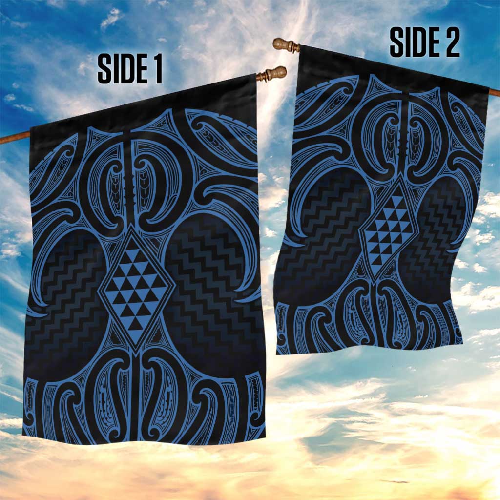 Kikorangi Maori Ta Moko Poutama Art Garden Flag LT9 - Polynesian Pride