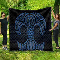 Kikorangi Maori Ta Moko Poutama Art Quilt LT9 - Polynesian Pride