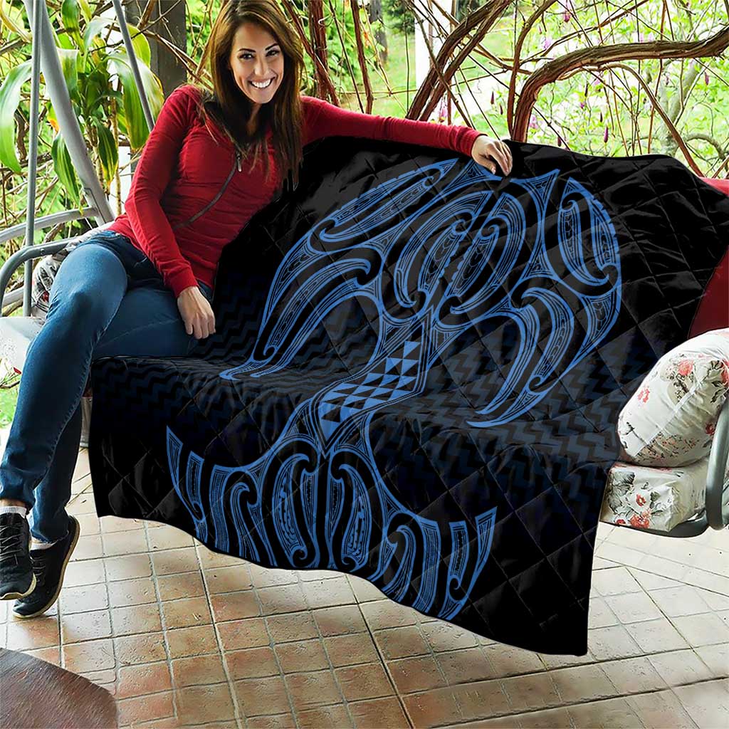 Kikorangi Maori Ta Moko Poutama Art Quilt LT9 - Polynesian Pride