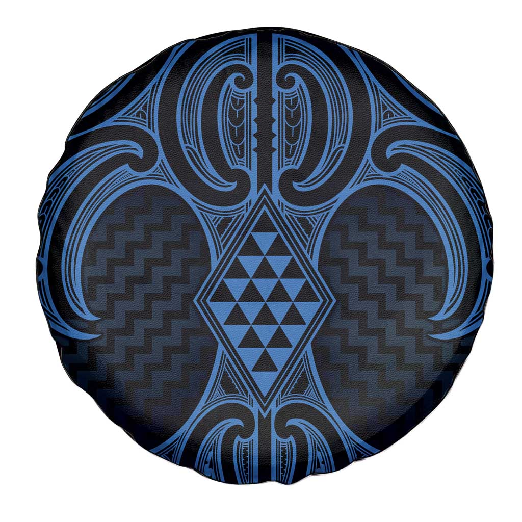 Kikorangi Maori Ta Moko Poutama Art Spare Tire Cover