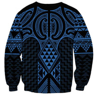 Kikorangi Maori Ta Moko Poutama Art Sweatshirt