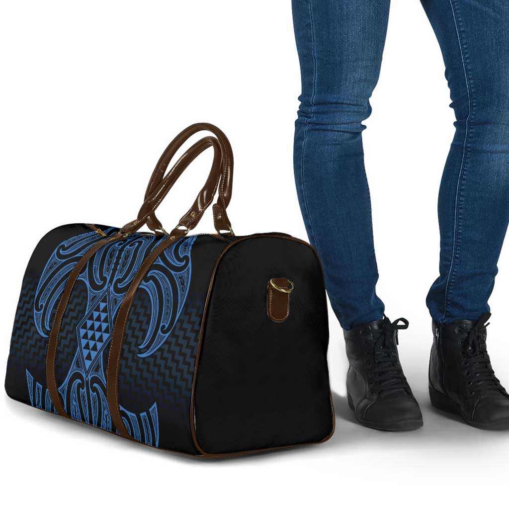 Kikorangi Maori Ta Moko Poutama Art Travel Bag - Polynesian Pride
