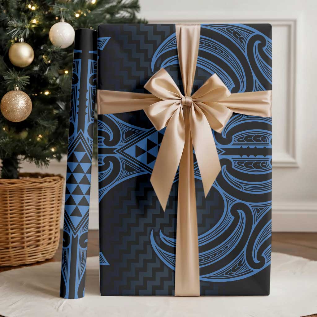 Kikorangi Maori Ta Moko Poutama Art Wrapping Paper - Polynesian Pride