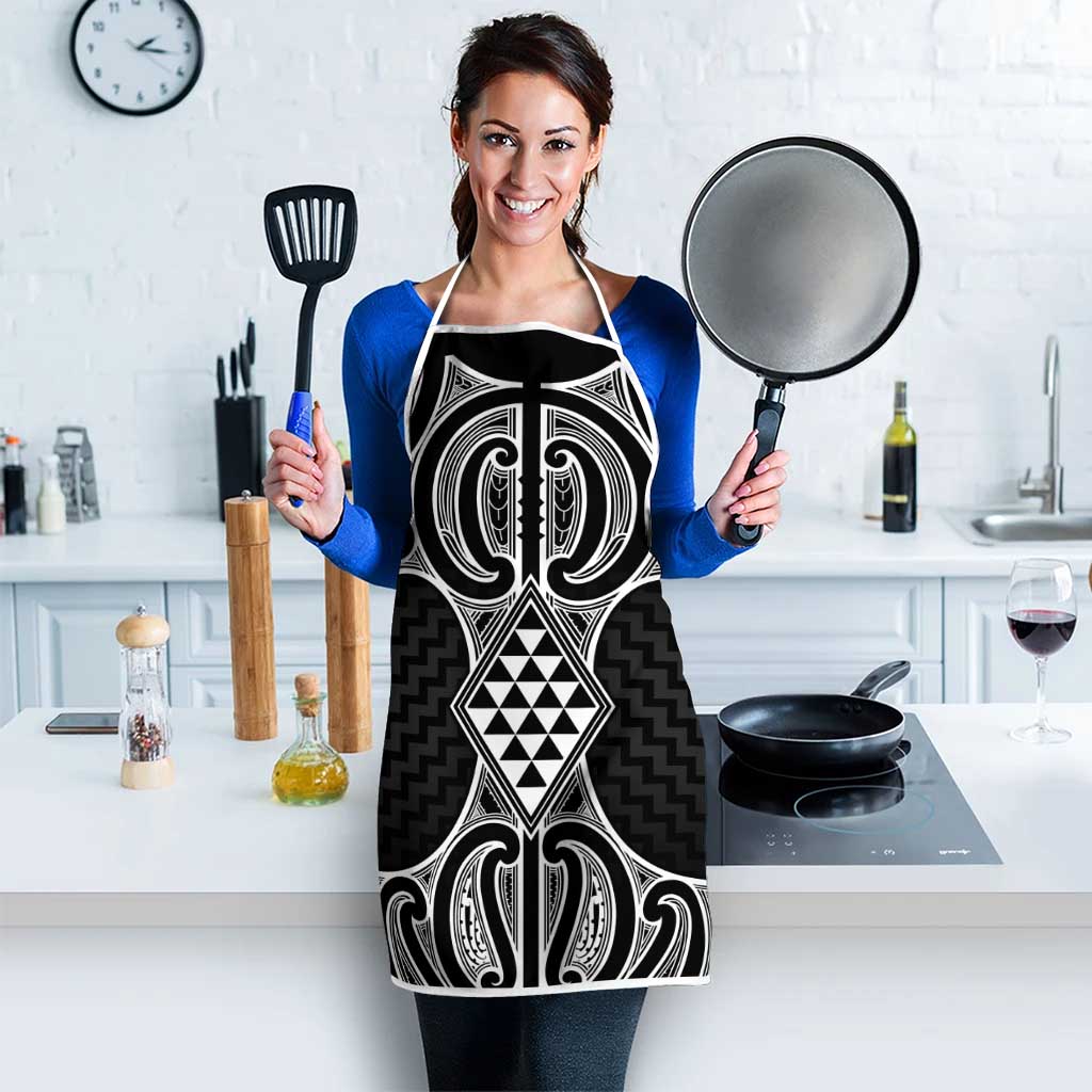 Ma Maori Ta Moko Poutama Art Apron - Polynesian Pride