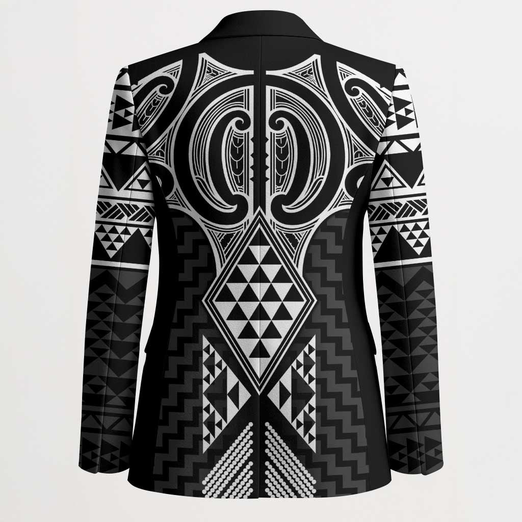 Ma Maori Ta Moko Poutama Art Blazer LT9 - Polynesian Pride