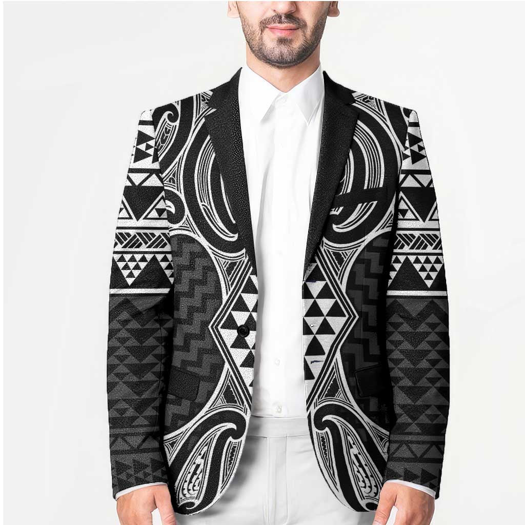 Ma Maori Ta Moko Poutama Art Blazer LT9 - Polynesian Pride