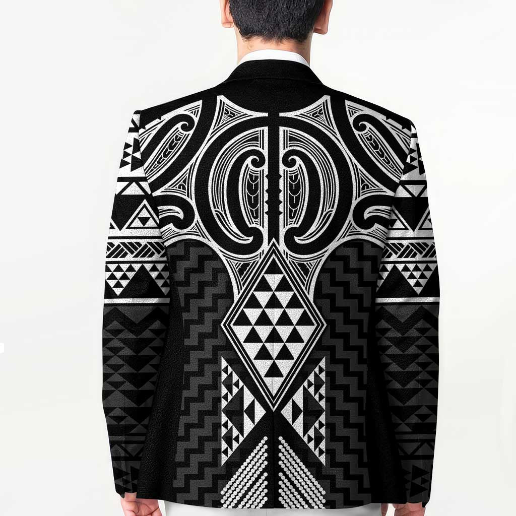 Ma Maori Ta Moko Poutama Art Blazer LT9 - Polynesian Pride