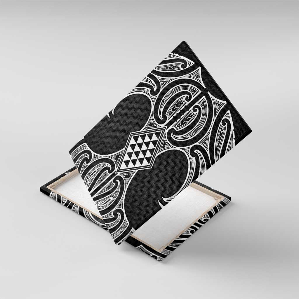 Ma Maori Ta Moko Poutama Art Canvas Wall Art