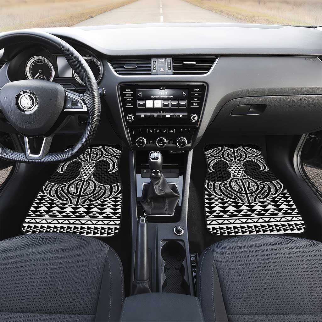 Ma Maori Ta Moko Poutama Art Car Mats