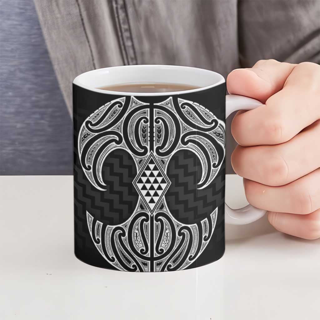 Ma Maori Ta Moko Poutama Art Ceramic Mug - Polynesian Pride