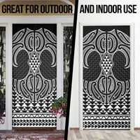 Ma Maori Ta Moko Poutama Art Door Cover - Polynesian Pride