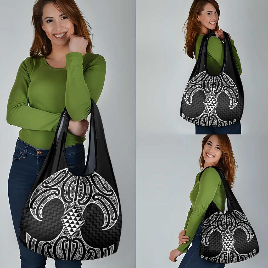 Ma Maori Ta Moko Poutama Art Grocery Bag