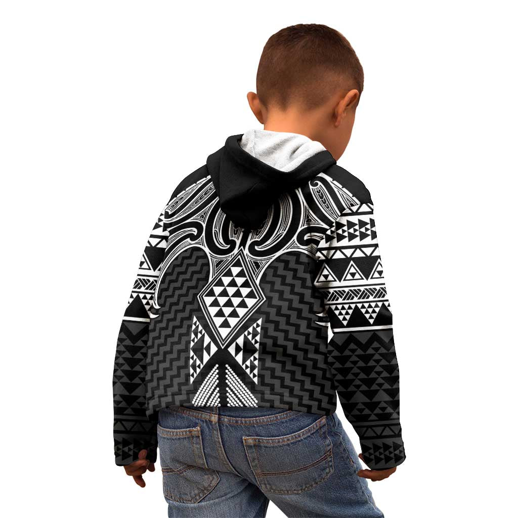 Ma Maori Ta Moko Poutama Art Kid Hoodie