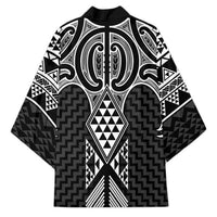 Ma Maori Ta Moko Poutama Art Kimono - Polynesian Pride