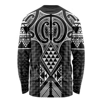 Ma Maori Ta Moko Poutama Art Long Sleeve Shirt