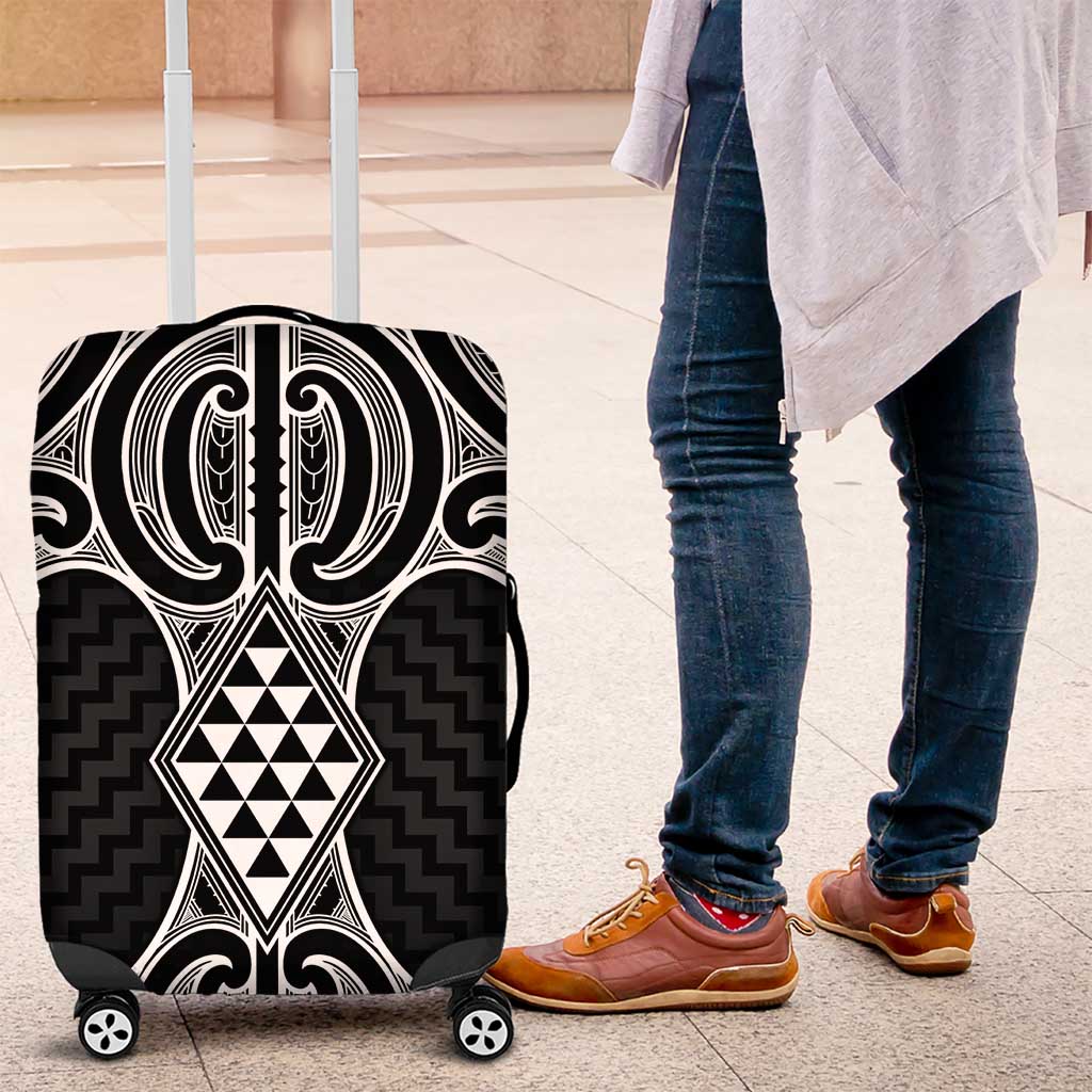 Ma Maori Ta Moko Poutama Art Luggage Cover