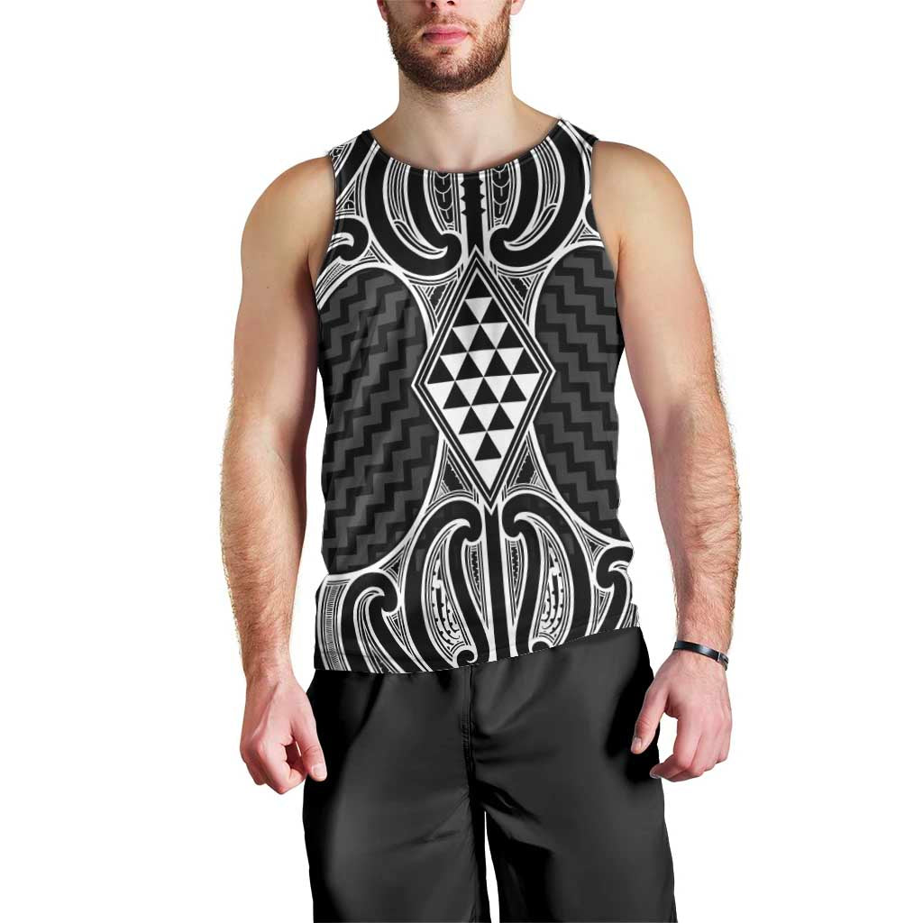 Ma Maori Ta Moko Poutama Art Men Tank Top