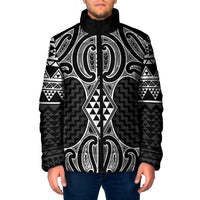 Ma Maori Ta Moko Poutama Art Padded Jacket - Polynesian Pride