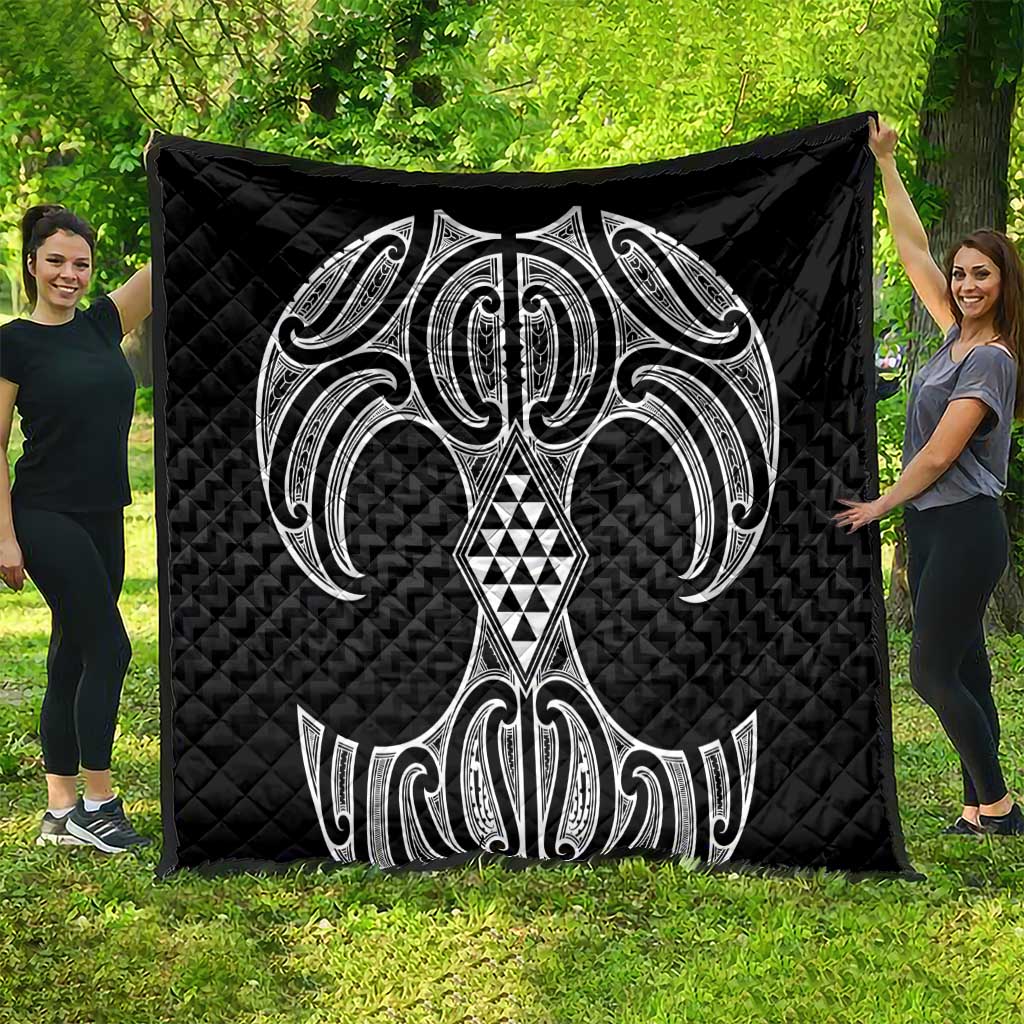 Ma Maori Ta Moko Poutama Art Quilt