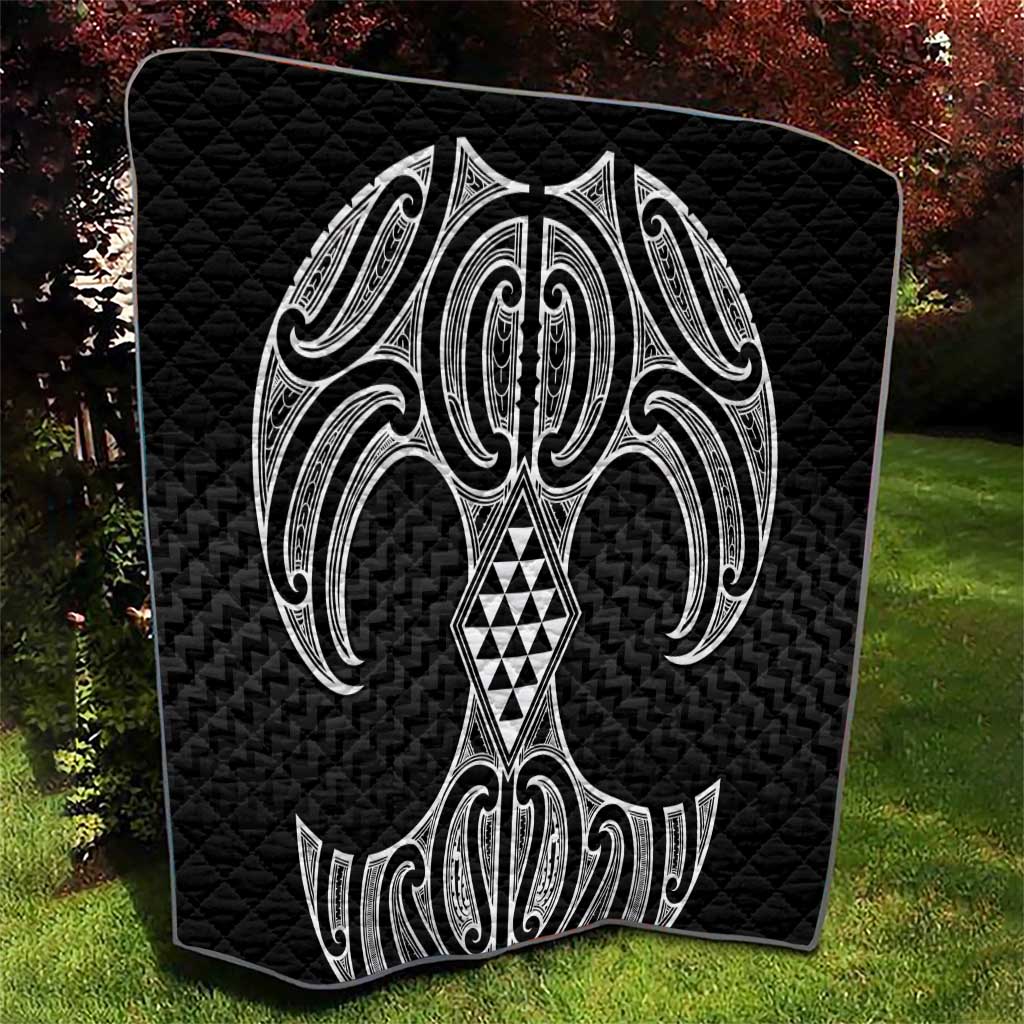 Ma Maori Ta Moko Poutama Art Quilt