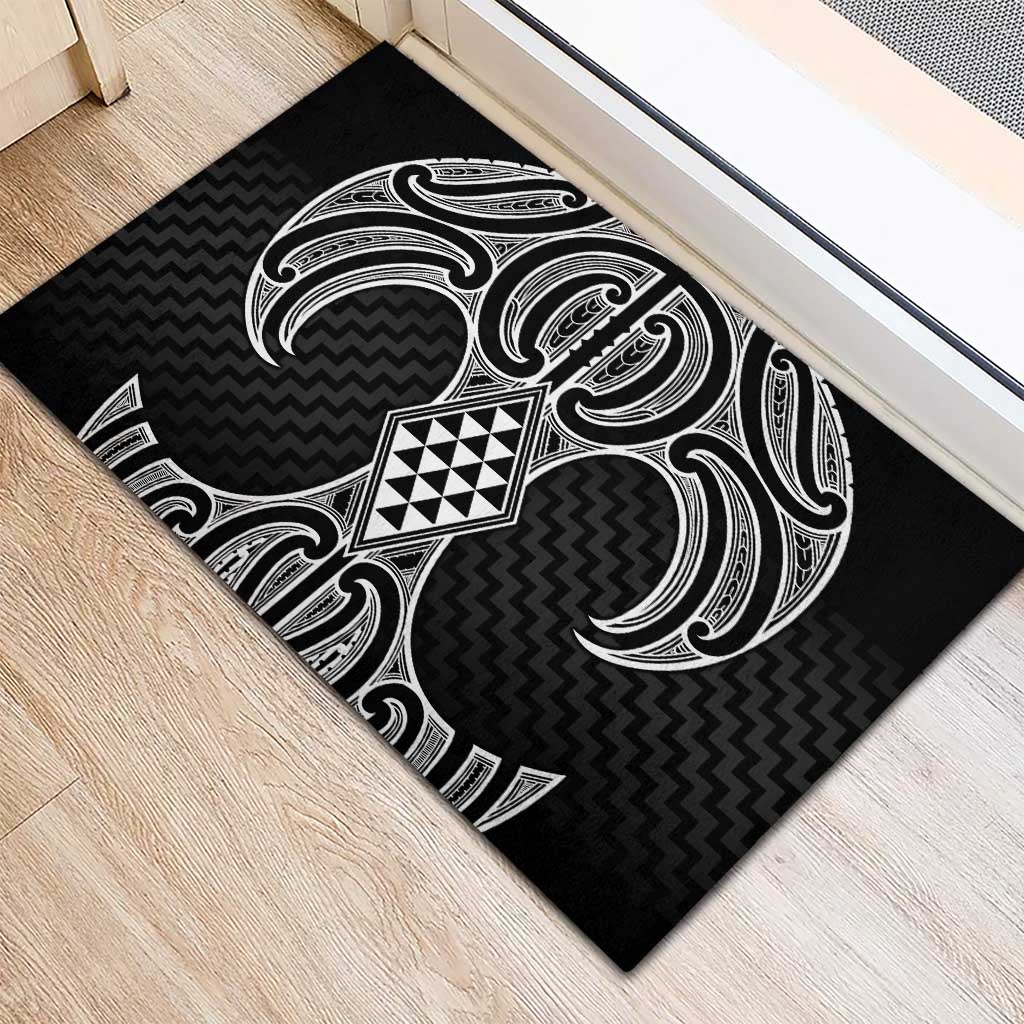 Ma Maori Ta Moko Poutama Art Rubber Doormat