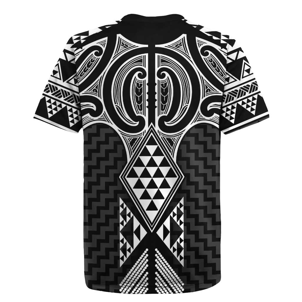 Ma Maori Ta Moko Poutama Art Rugby Jersey LT9 - Polynesian Pride