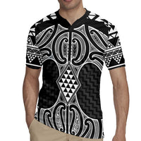 Ma Maori Ta Moko Poutama Art Rugby Jersey LT9 - Polynesian Pride