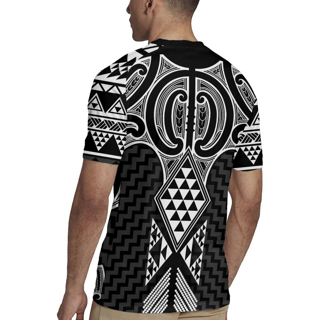 Ma Maori Ta Moko Poutama Art Rugby Jersey LT9 - Polynesian Pride