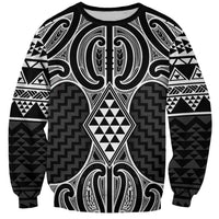 Ma Maori Ta Moko Poutama Art Sweatshirt