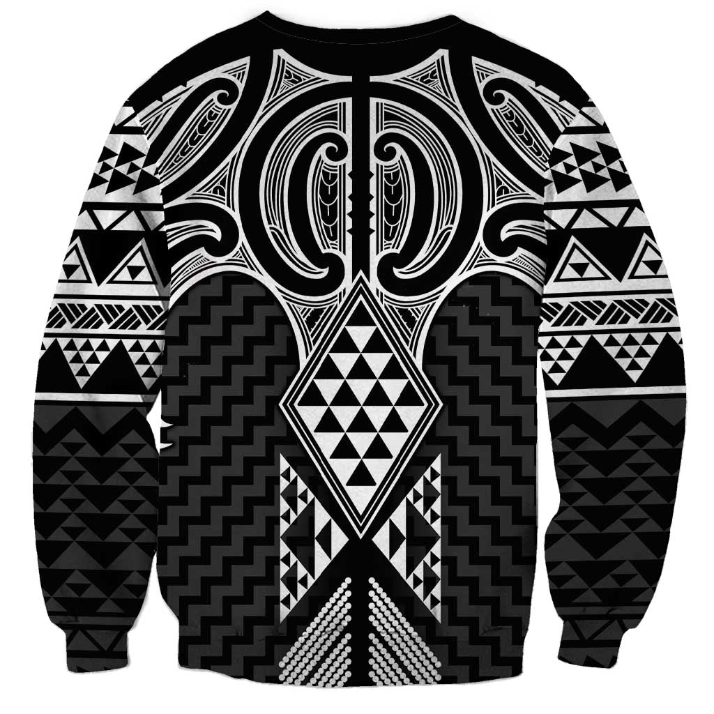Ma Maori Ta Moko Poutama Art Sweatshirt
