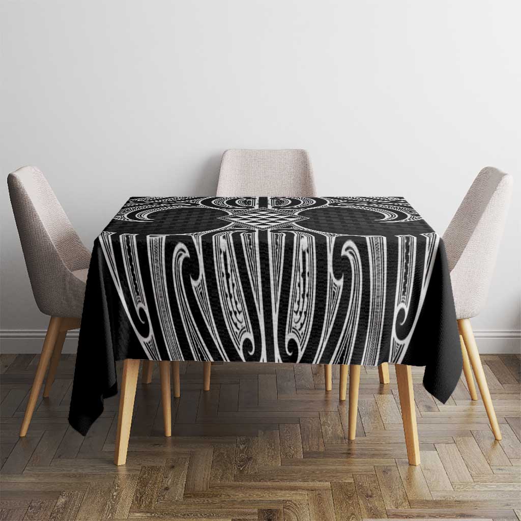 Ma Maori Ta Moko Poutama Art Tablecloth