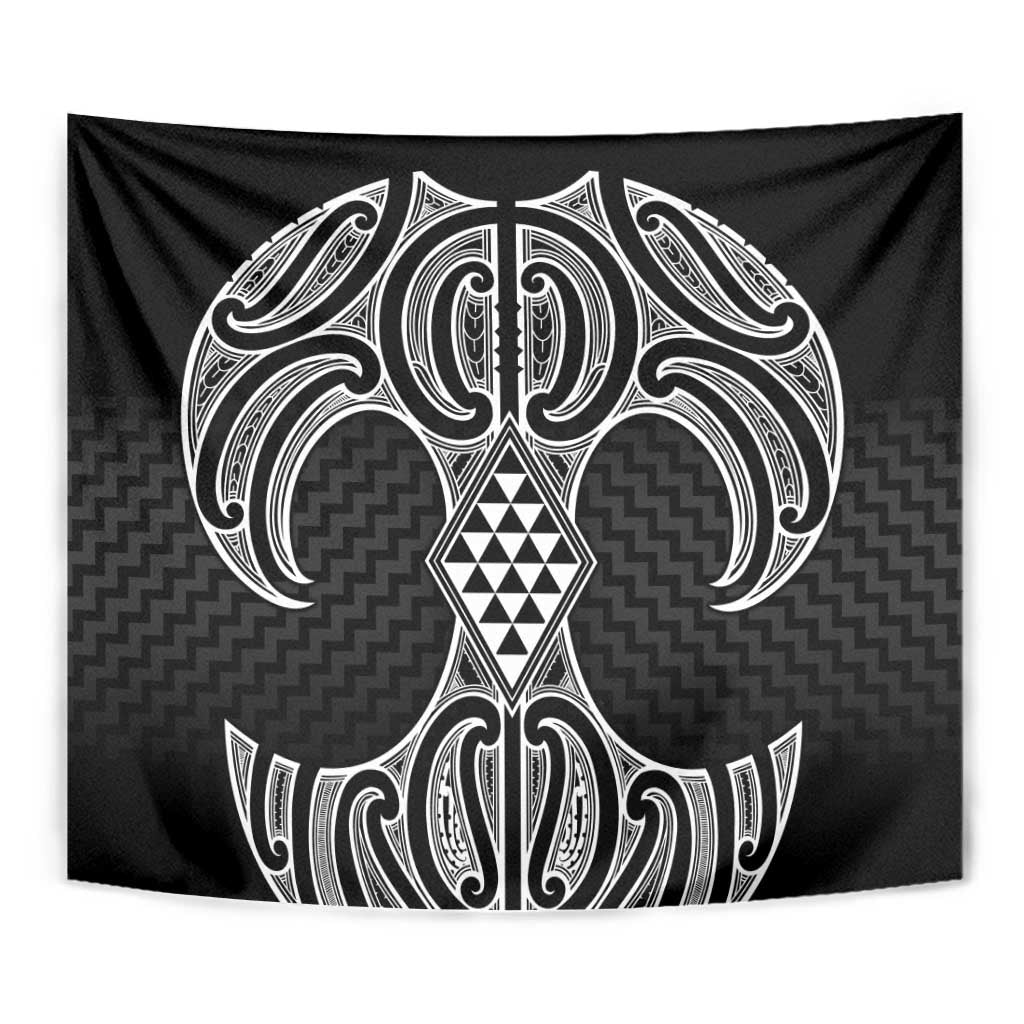 Ma Maori Ta Moko Poutama Art Tapestry