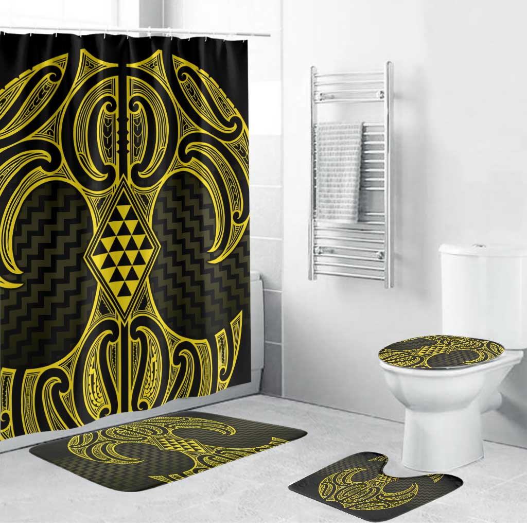 Mahi-dawg Maori Ta Moko Poutama Art Bathroom Set - Polynesian Pride