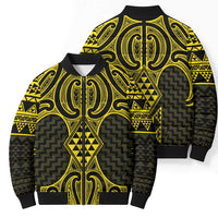 Mahi-dawg Maori Ta Moko Poutama Art Bomber Puffer Jacket - Polynesian Pride