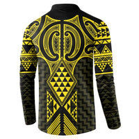 Mahi-dawg Maori Ta Moko Poutama Art Button Sweatshirt LT9 - Polynesian Pride