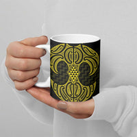 Mahi-dawg Maori Ta Moko Poutama Art Ceramic Mug - Polynesian Pride