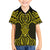 Mahi-dawg Maori Ta Moko Poutama Art Family Matching Off The Shoulder Long Sleeve Dress and Hawaiian Shirt