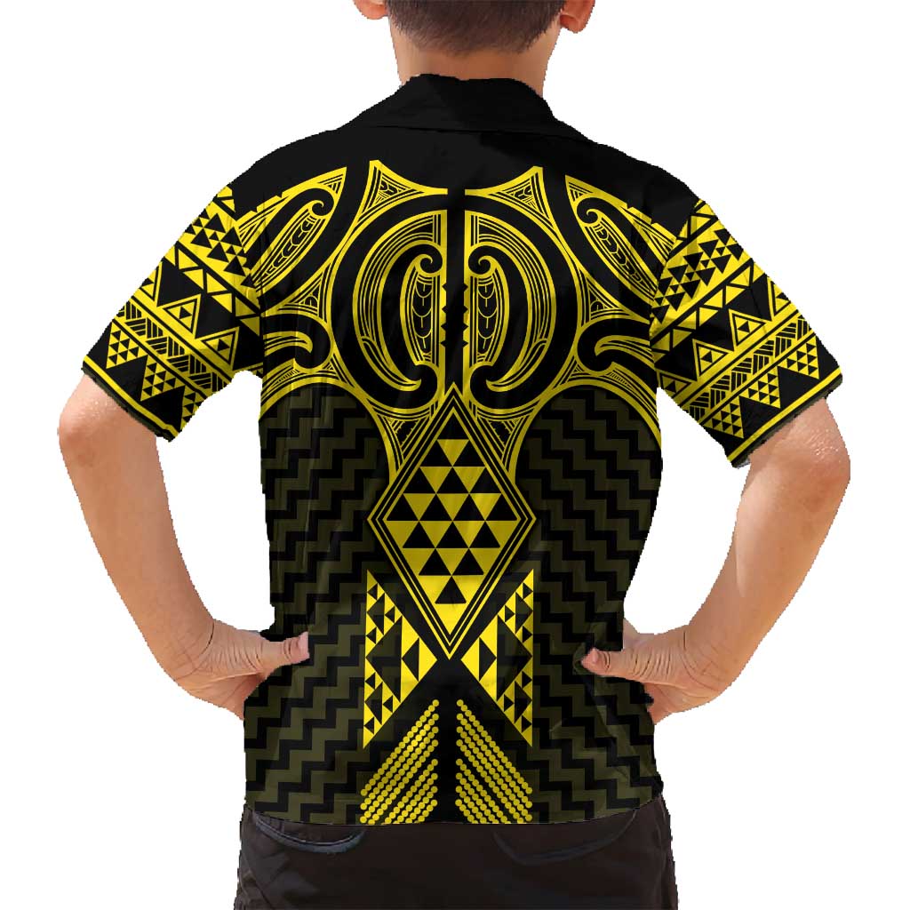 Mahi-dawg Maori Ta Moko Poutama Art Family Matching Summer Maxi Dress and Hawaiian Shirt LT9 - Polynesian Pride