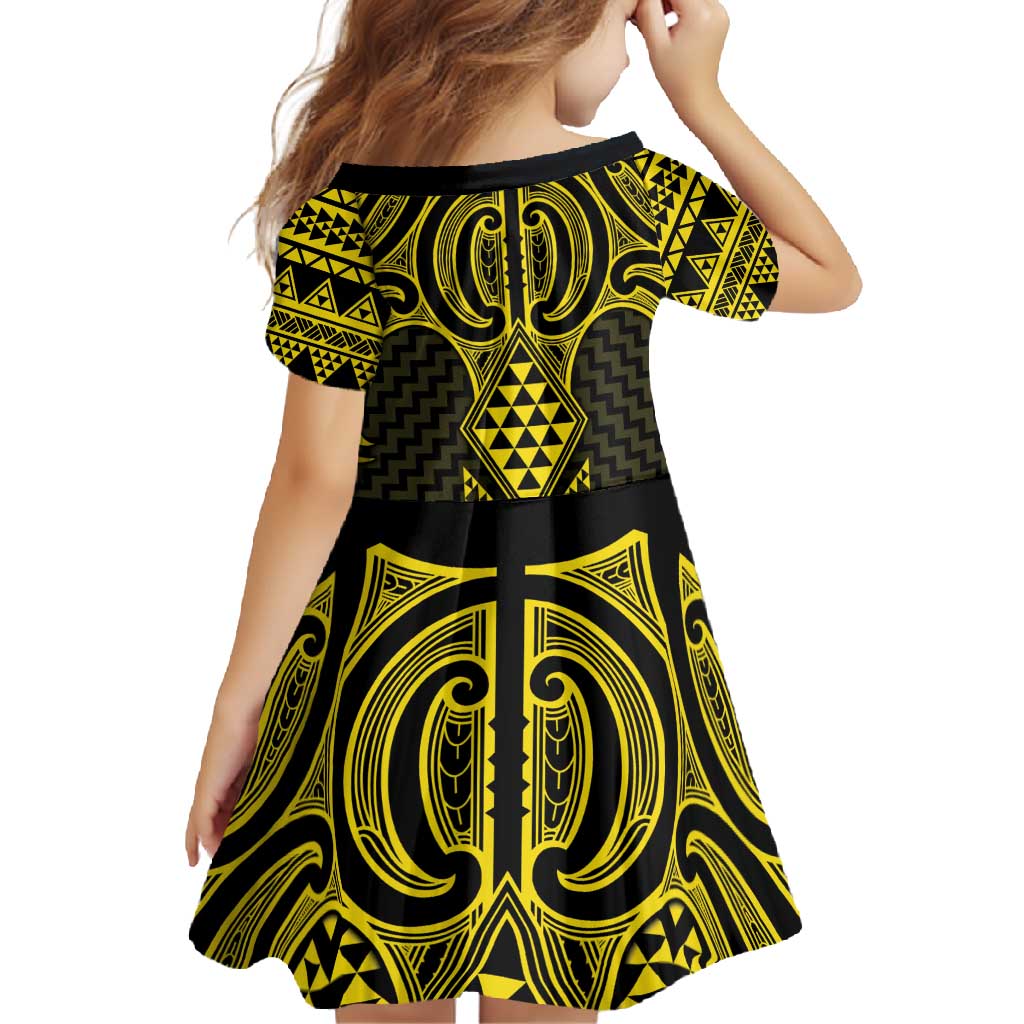 Mahi-dawg Maori Ta Moko Poutama Art Family Matching Summer Maxi Dress and Hawaiian Shirt LT9 - Polynesian Pride