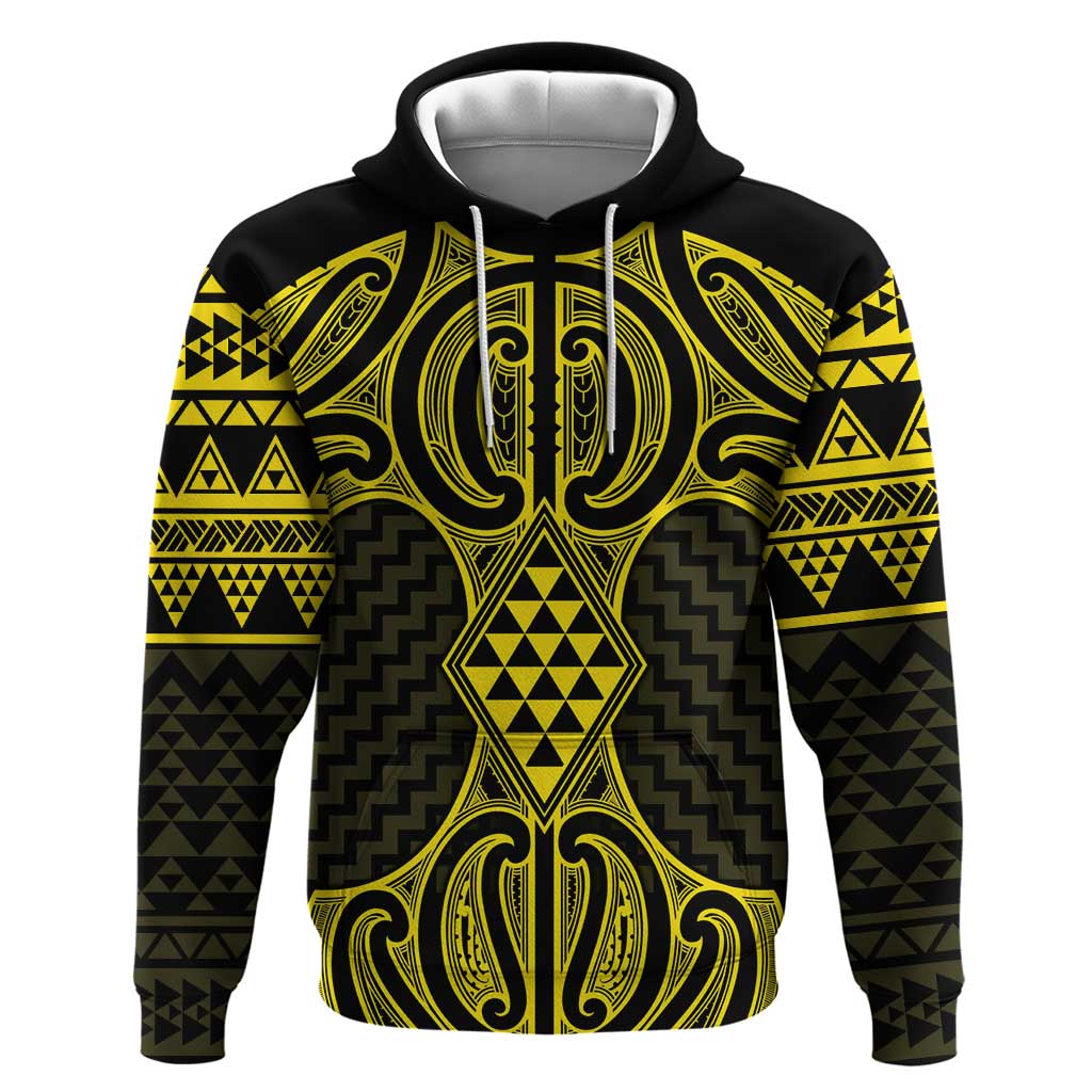 Mahi-dawg Maori Ta Moko Poutama Art Hoodie