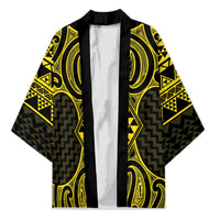 Mahi-dawg Maori Ta Moko Poutama Art Kimono - Polynesian Pride