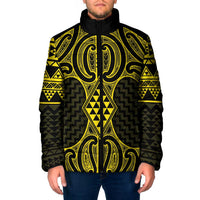 Mahi-dawg Maori Ta Moko Poutama Art Padded Jacket - Polynesian Pride