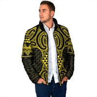 Mahi-dawg Maori Ta Moko Poutama Art Padded Jacket - Polynesian Pride